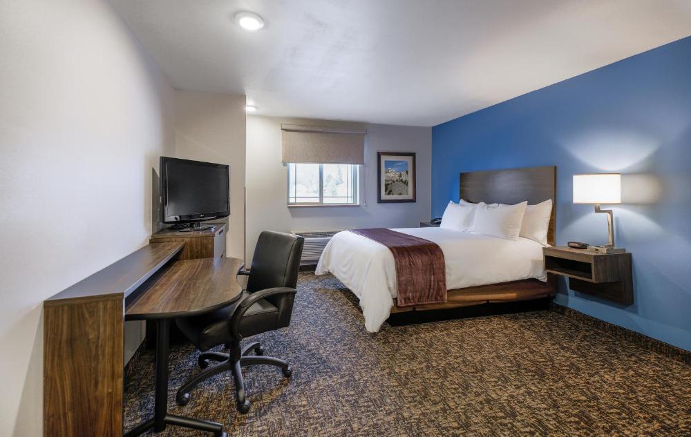 King Room - Hearing & Mobility Accessible - Roll In Shower interior